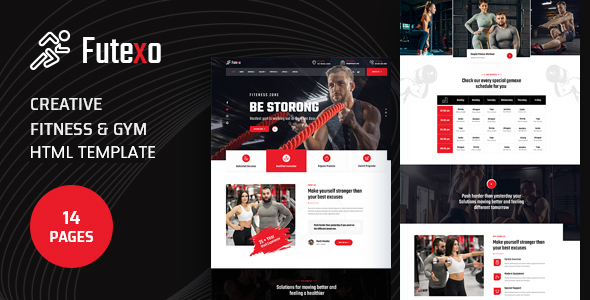 Futexo – Fitness amp Gym HTML Template TFx