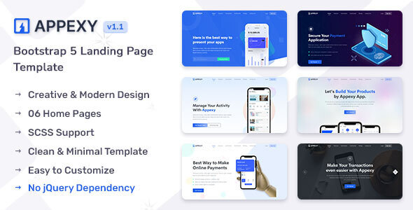 Appexy - Landing Page Template TFx LandingPages