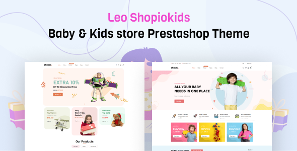 Leo Shopiokids - Baby amp Kids Store Prestashop Theme TFx