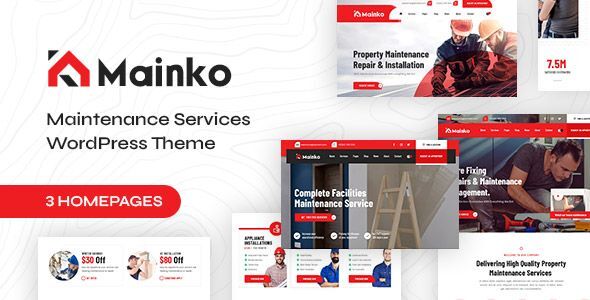 Mainko - Repair amp Maintenance Services WordPress Theme TFx