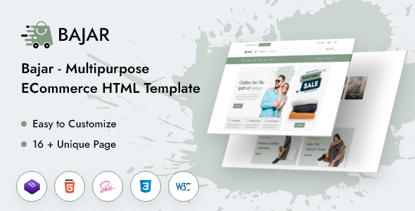 Bajar - Multipurpose E-commerce HTML Template TFx