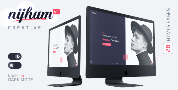 Nijhum - Personal and Creative Agency HTML5 Template TFx
