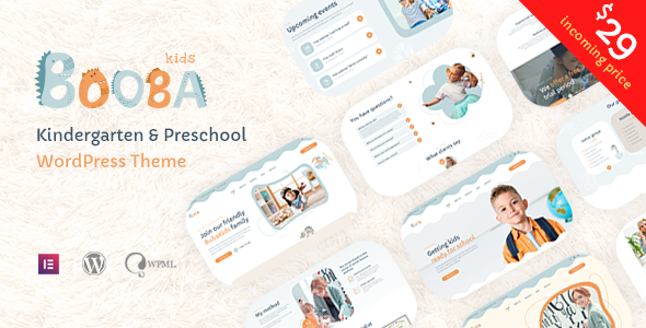 Booba - Kindergarten amp Preschool WordPress Theme TFx