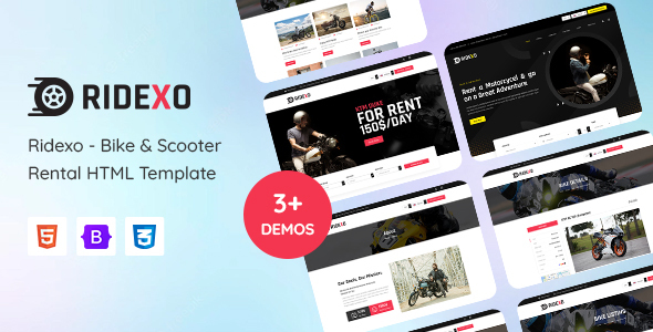 Ridexo - Bike amp Scooter Rental HTML Template TFx