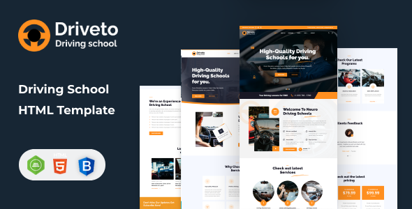 Driveto - Driving School HTML Template TFx