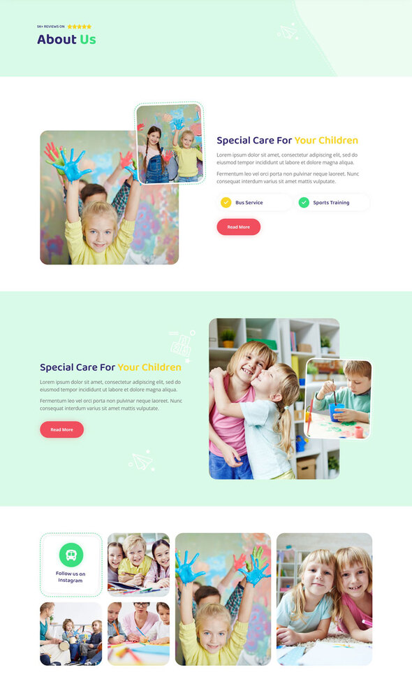 Kennvilla - Kindergarten amp Child Care Elementor Template Kit TFx