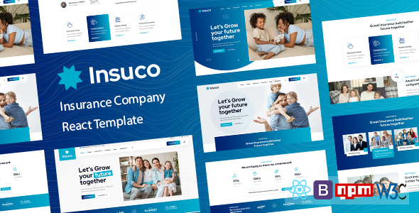 Insuco - Insurance Company React Template TFx
