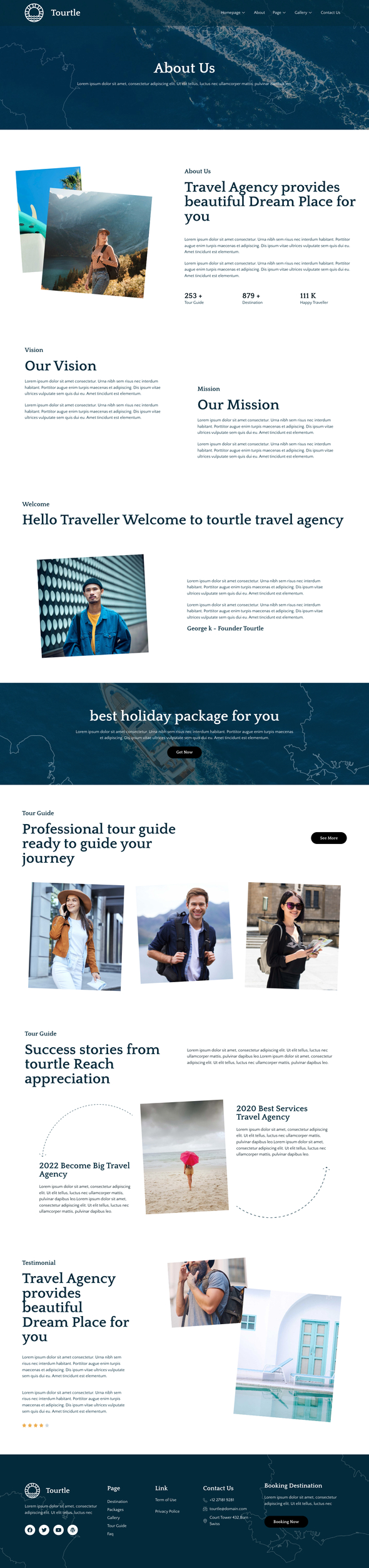 Tourtle - Travel Agency Template Kits TFx