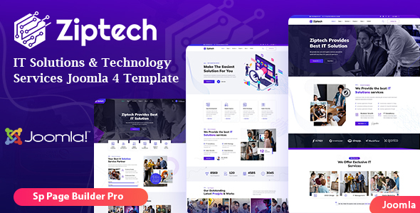 Ziptech - IT Solutions Technology Joomla Template TFx