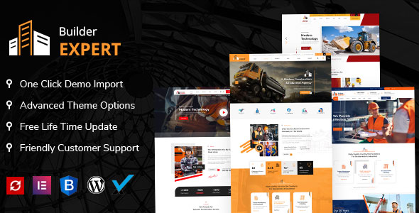 Builder Expert - Construction and Architecture WordPress Theme TFx