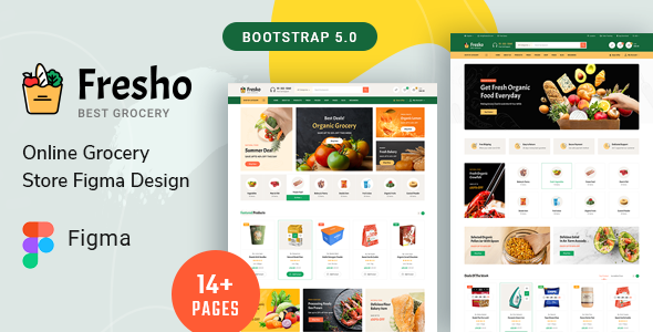 Fresho - Multivendor Grocery Store Figma Template TFx