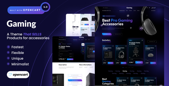 Gaming - Opencart 4 Game Store Theme TFx