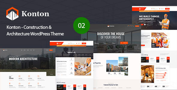 Konton - Construction amp Architecture WordPress Theme TFx