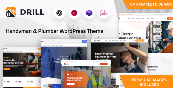 Drill - Handyman Services WordPress Theme TFx