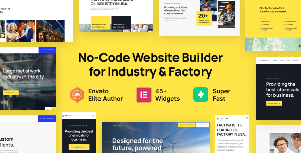 Factiva - Industry amp Factory WordPress Theme TFx