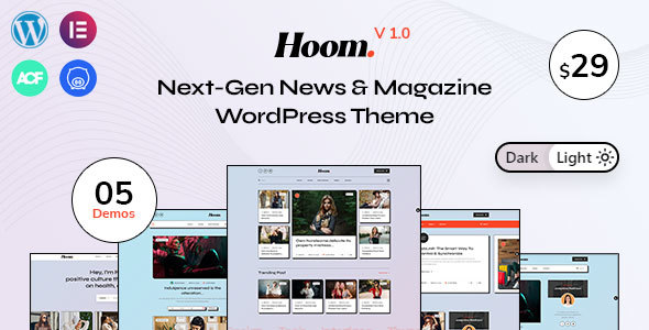 Hoom - News amp Magazine WordPress Theme TFx
