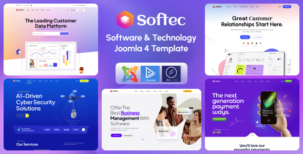Softec - Software amp Technology Joomla 4 Template TFx