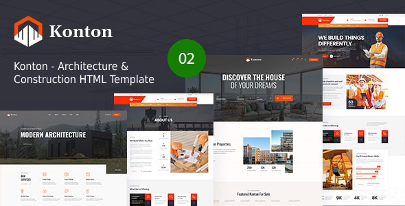 Konton - Construction amp Architecture HTML Template TFx