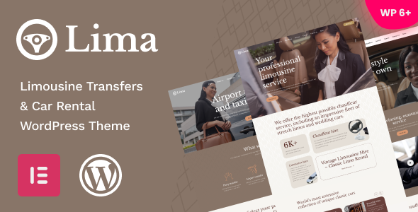 Lima - Limousine Transfers amp Car Rental WordPress Theme TFx