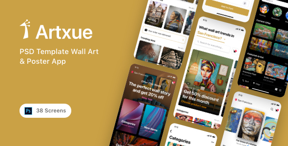 Artxue - PSD Template Wall Art amp Poster App TFx