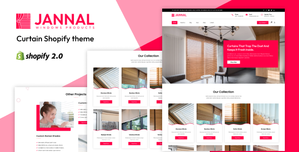 Jannal - Windows Curtains amp Blinds Store Shopify Theme TFx