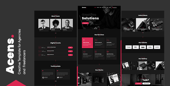 Acens - Creative Template for Agencies and Freelancers TFx