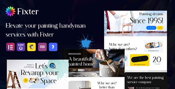 Fixter - Painting Services amp Handyman Industry WordPress Theme TFx