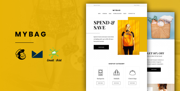 MyBag - E-commerce Responsive Email for Fashion amp Accessories TFx