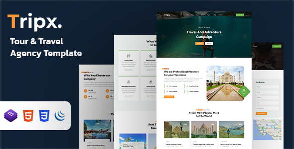 Tripx – Tour amp Travel Agency Template TFx