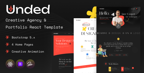 Unded - Creative Agency and Portfolio React Template TFx