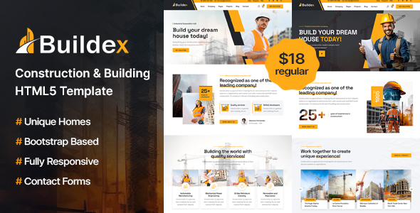 Buildex - Construction and Building HTML5 Template TFx