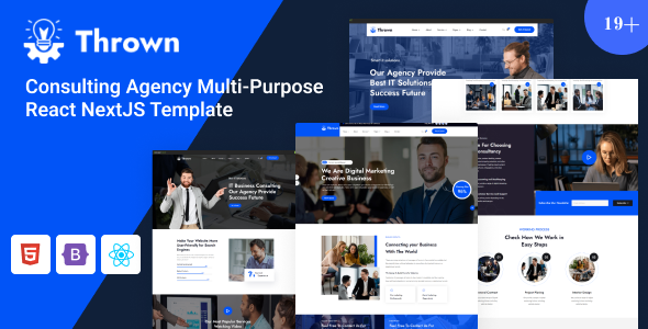 Thrown-Business Consulting Agency Multi-Purpose React NextJS Template TFx