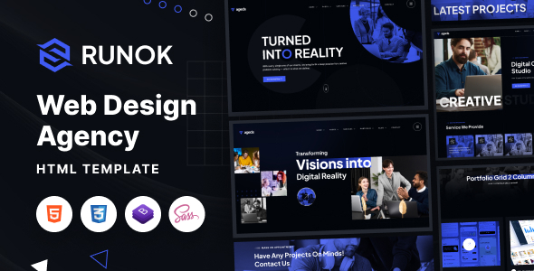 Runok – Web Agency HTML5 Template TFx SiteTemplates