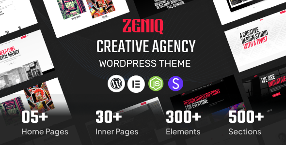 Zeniq – Creative Agency amp Portfolio WordPress Theme TFx
