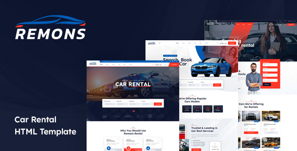Remons - Car Rental HTML Template TFx SiteTemplates