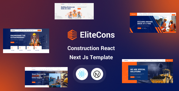 Elitecons - Construction Building React Next Js TFx