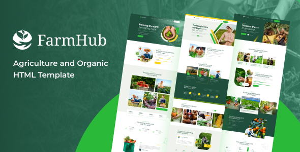 Farmhub - Agriculture and Organic HTML Template TFx