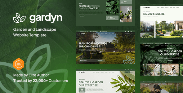 Gardyn - Garden and Landscape Website Template TFx