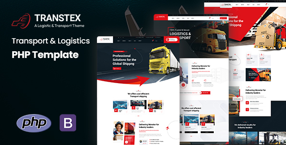 Transtex - Transport amp Logistics PHP Template TFx