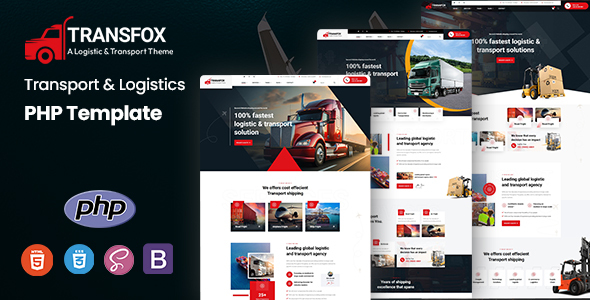 Transfox - Transport amp Logistics PHP Template TFx