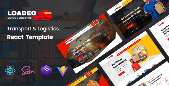 Loadeo - Transport amp Logistics React Template TFx