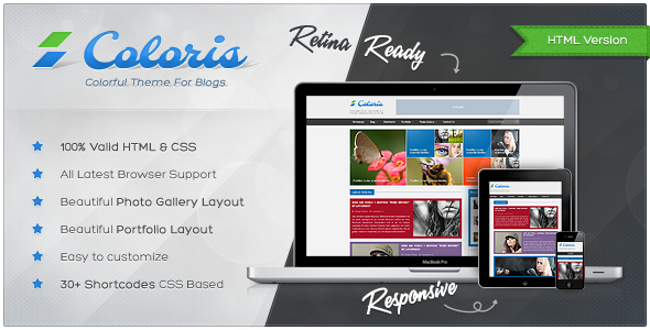 Coloris - Responsive News and Magazine Template Creative