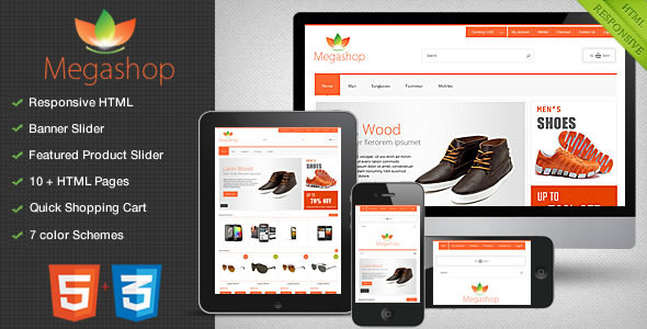 MEGASHOP HTML VERSION Template Retail