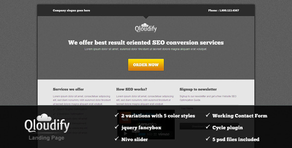 Qloudify Business Landing Page LandingPages Landing Page