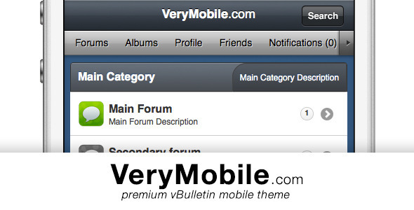 VeryMobile - a vBulletin 4.x skin Forums vBulletin