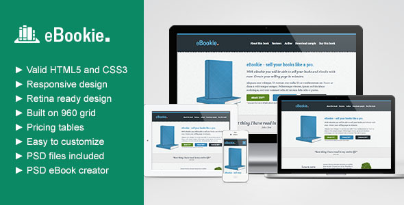 eBookie - Responsive book selling HTML theme