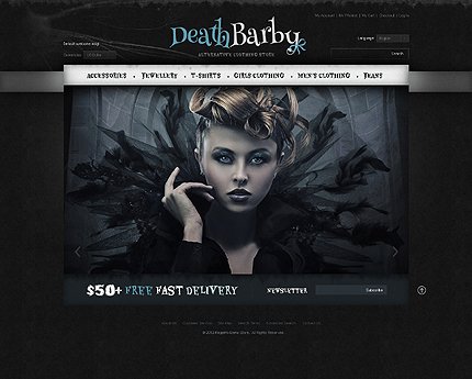 Black Apparel Magento Theme by Delta TMT
