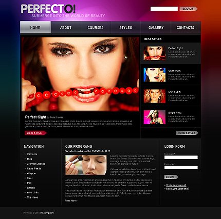 Black Beauty Salon Drupal Theme by Hugo TMT