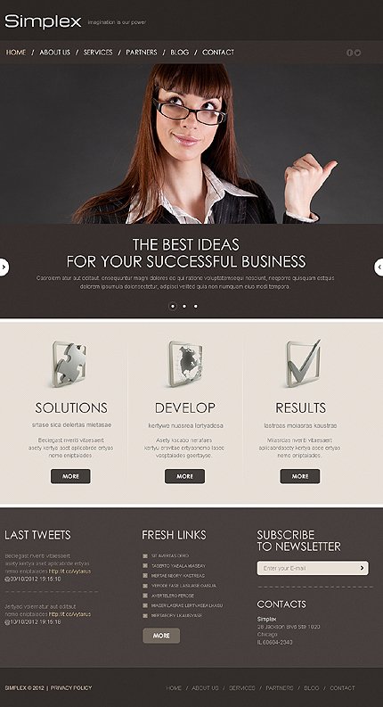 Black Consulting Joomla Template by Delta TMT