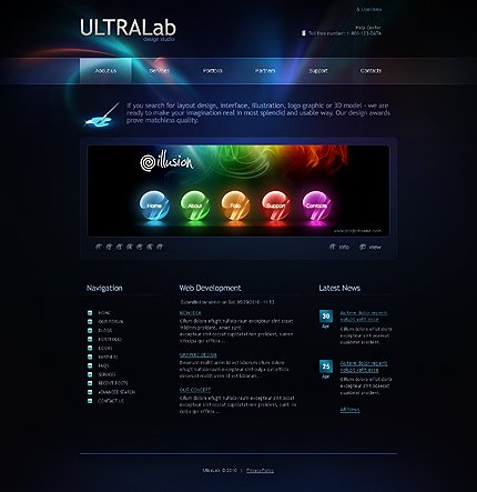 Black Design Studio Drupal Theme by Svelte TMT